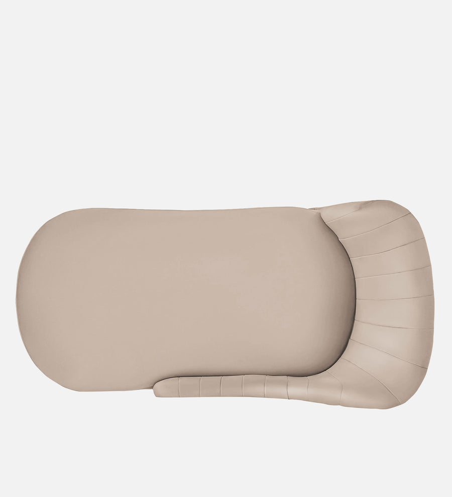 Flora Velvet Lhs Chaise Lounger In Camel Beige Colour - Febonic Living
