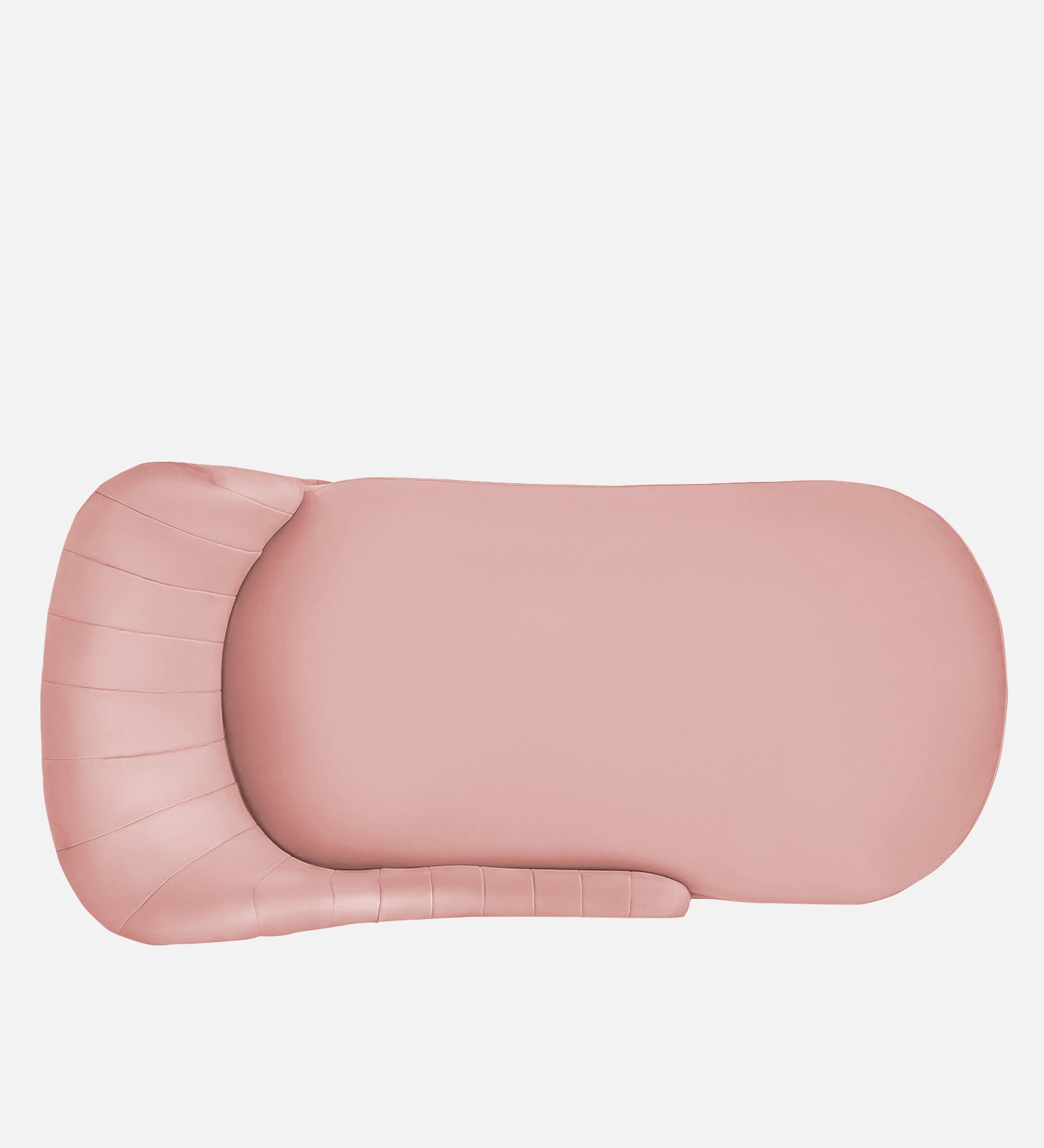 Flora Velvet RHS Chaise Lounger in Millennial Pink Colour