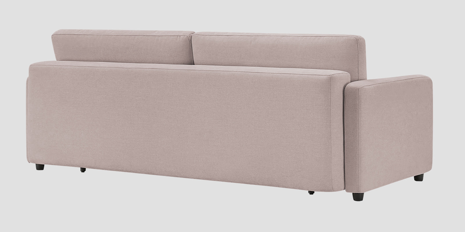 Leora Fabric 3 Seater Convertible Sofa Cum Bed In Almond Beige Colour - Febonic Living