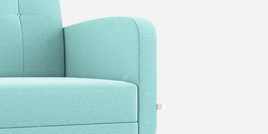 Wiki Velvet 2 Seater Sofa In Barmunda Aqua Colour - Febonic Living