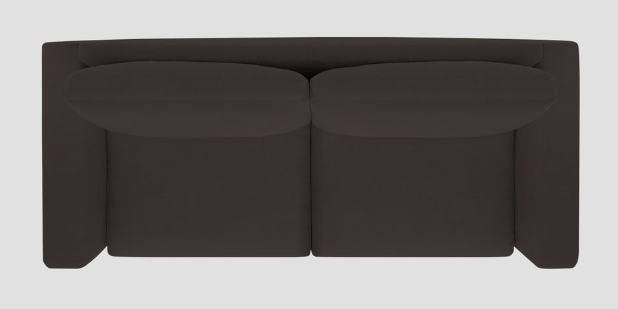 Esha Fabric 2 Seater Sofa In Pebble Brown Colour - Febonic Living