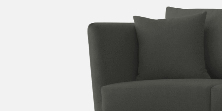Norway Velvet 3 Seater Sofa In Hory Grey Colour - Febonic Living