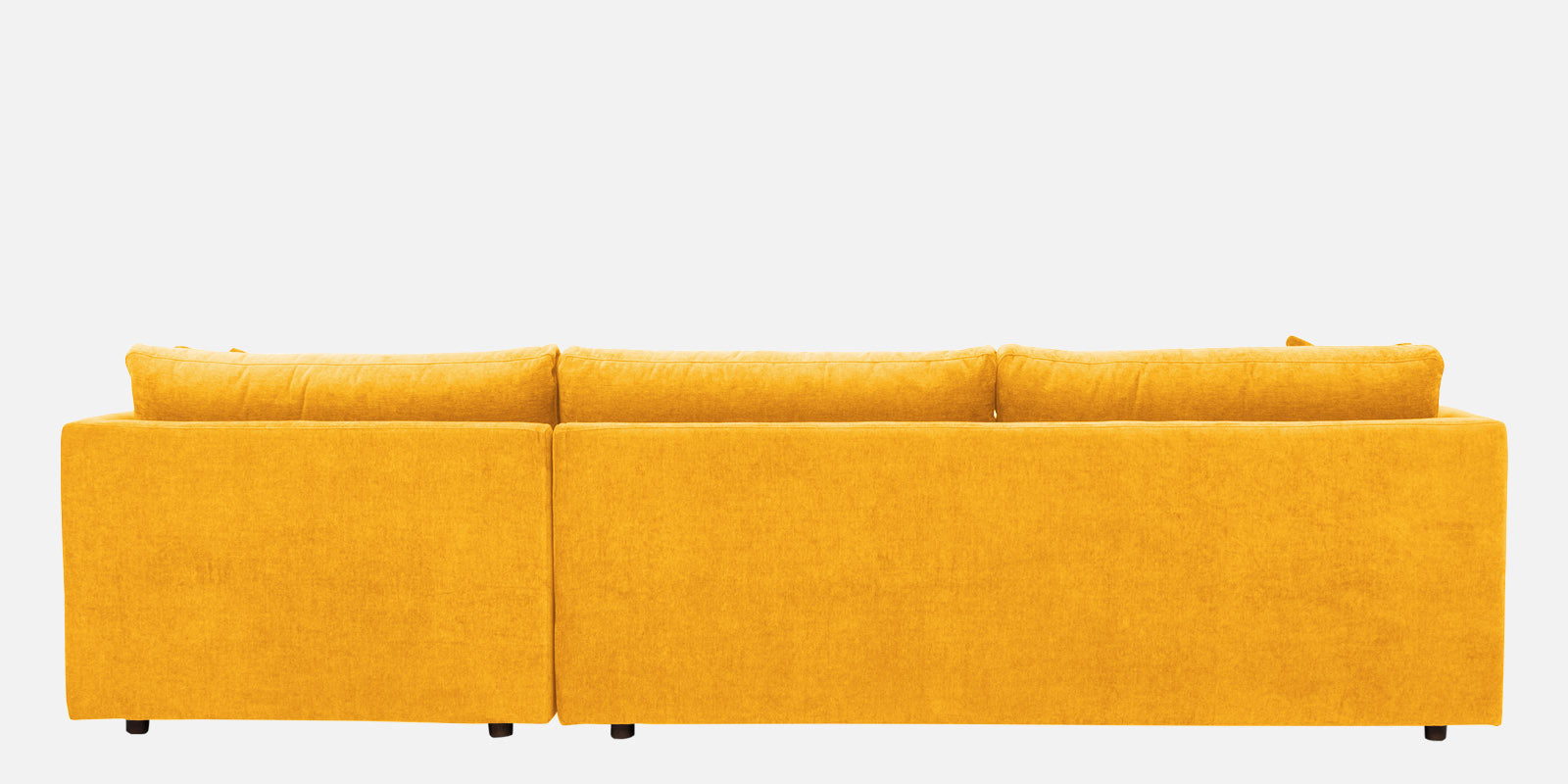 Northern Fabric LHS Sectional Sofa (3+Lounger) in Bold Yellow Colour