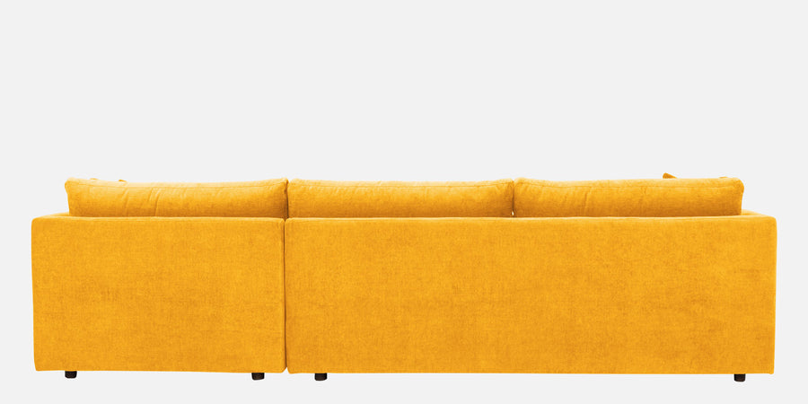 Northern Fabric Lhs Sectional Sofa 3 Lounger In Bold Yellow Colour - Febonic Living