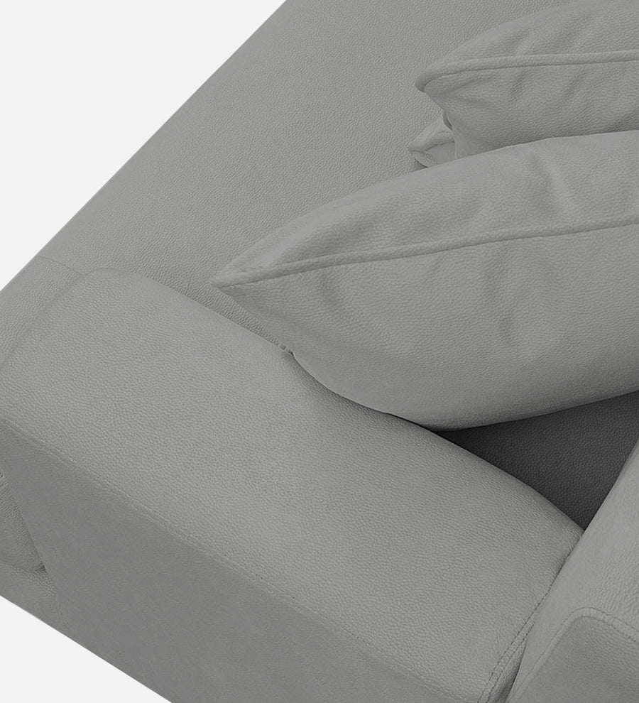 Woody Fabric 1 Seater Sofa In Smoke Grey Colour - Febonic Living