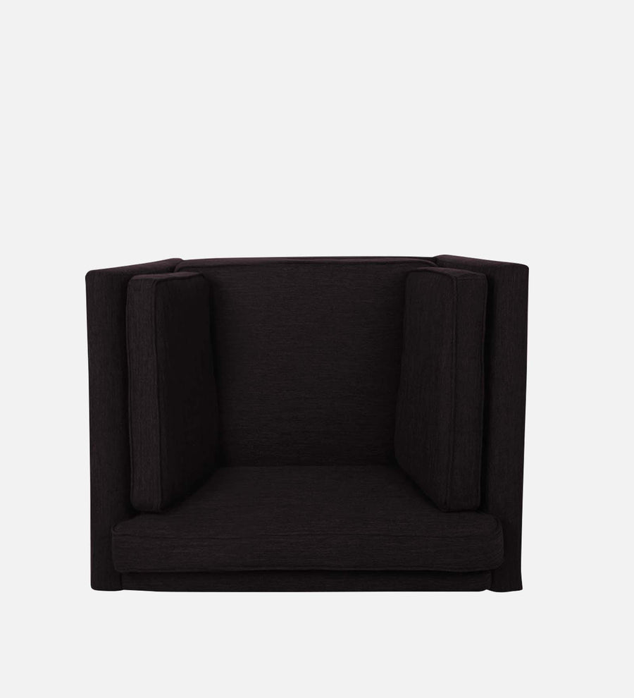 Nigar Fabric 1 Seater Sofa In Cara Brown Colour - Febonic Living
