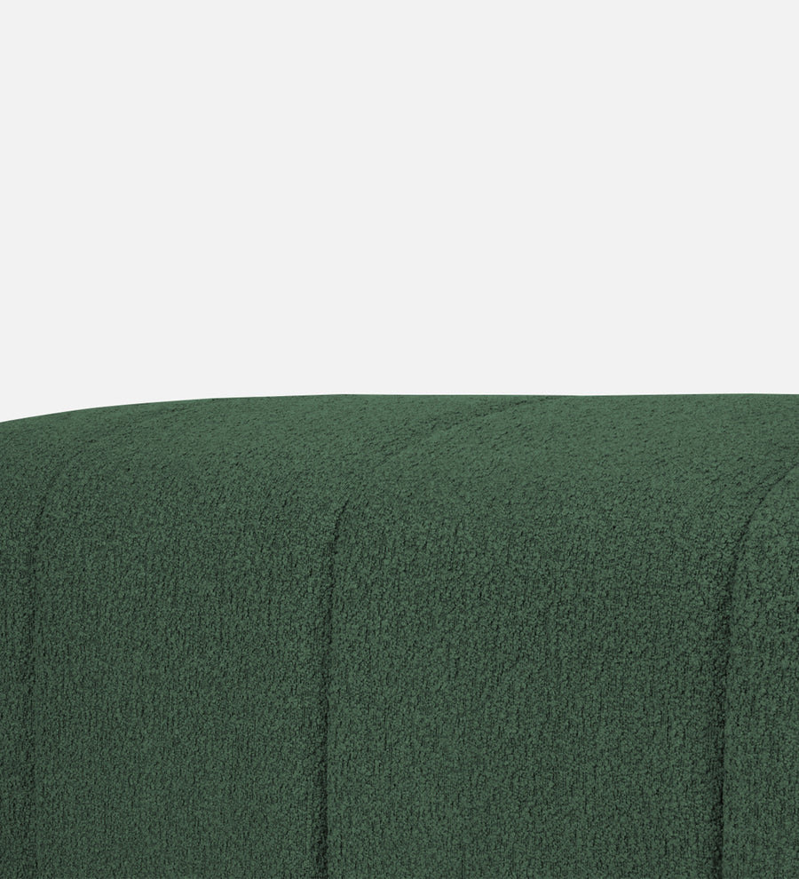 Rexi Boucle Fabric Bench In Bottle Green Colour - Febonic Living