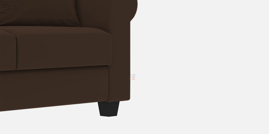 Numonk Velvet 2 Seater Sofa In Chocolate Brown Colour - Febonic Living