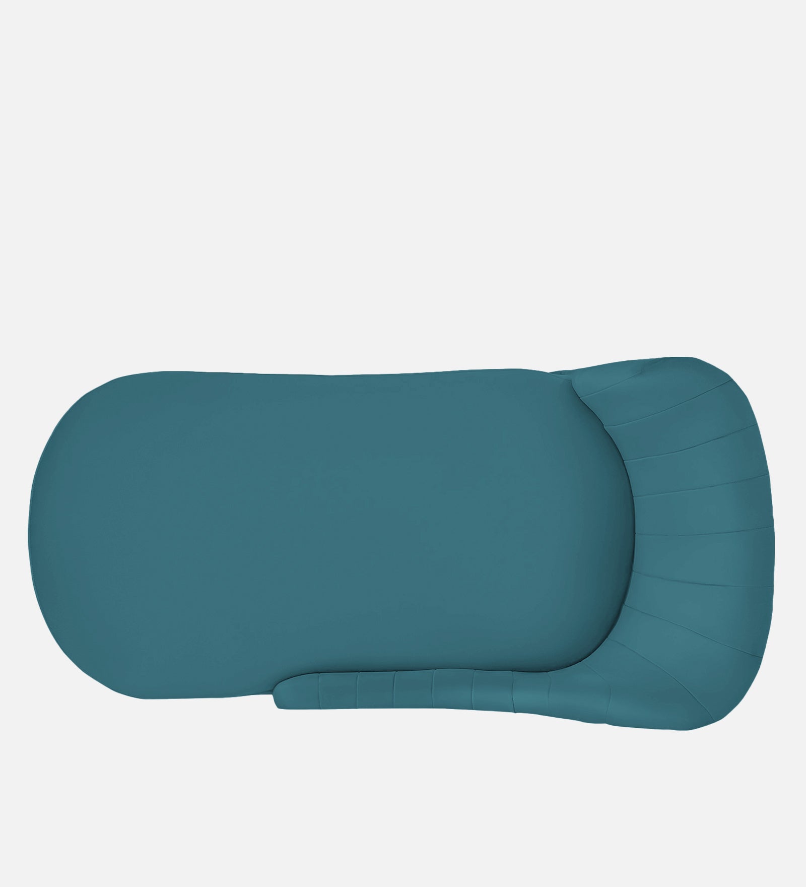 Flora Velvet LHS Chaise Lounger in Aqua Blue Colour