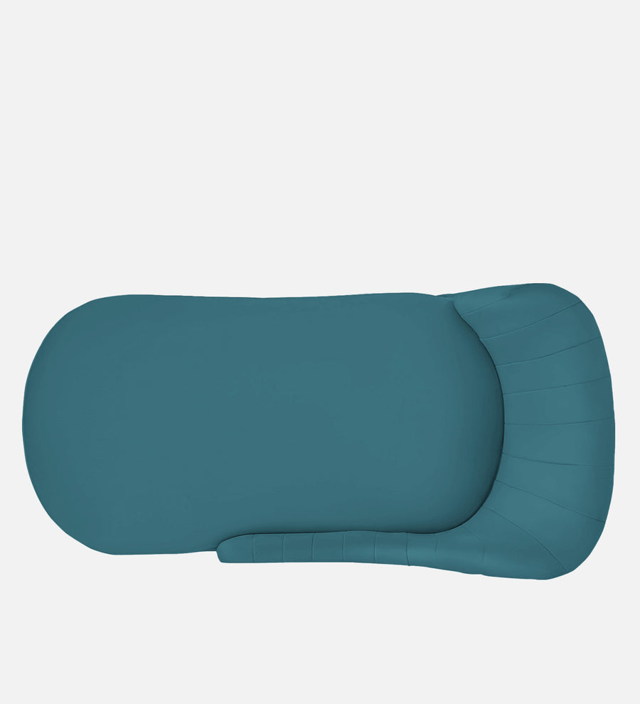 Flora Velvet Lhs Chaise Lounger In Aqua Blue Colour - Febonic Living