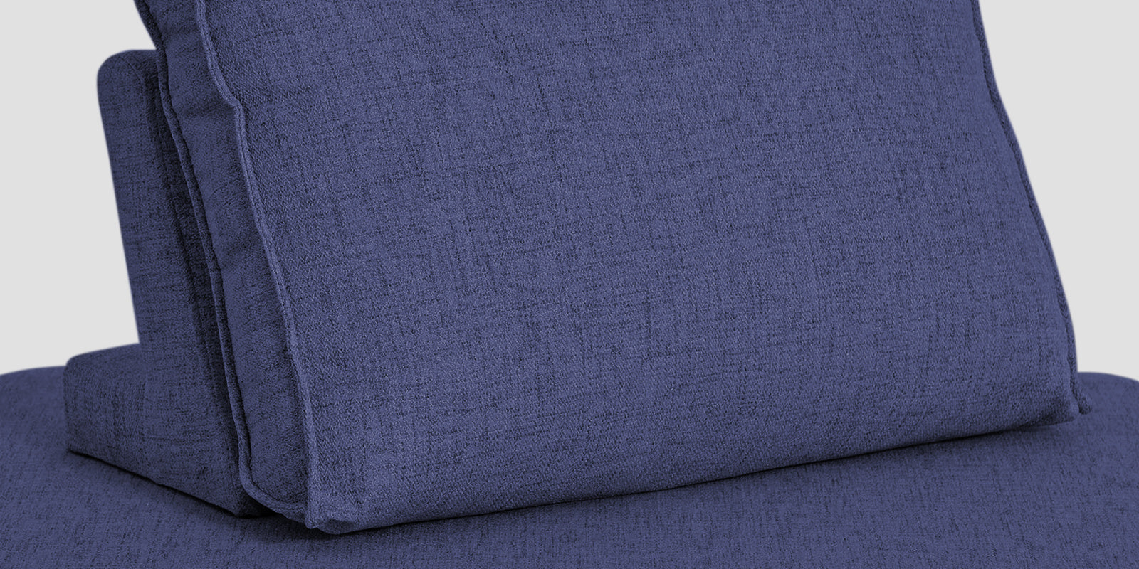 Hiver Fabric Day Bed Sofa In Slate Blue Colour With Back Rest - Febonic Living