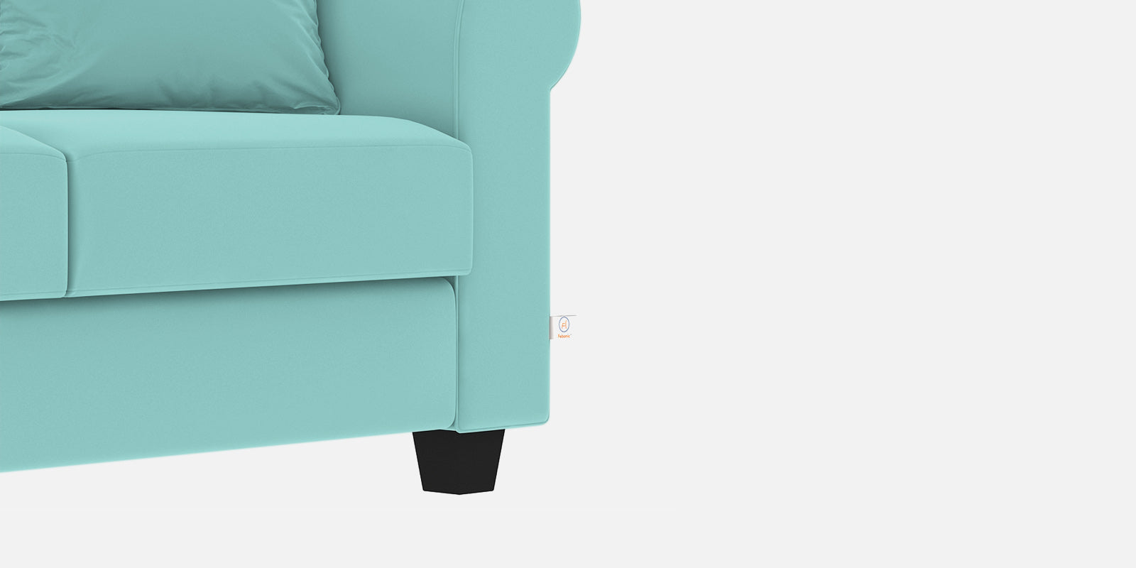 Numonk Velvet 2 Seater Sofa in Barmunda Aqua Colour