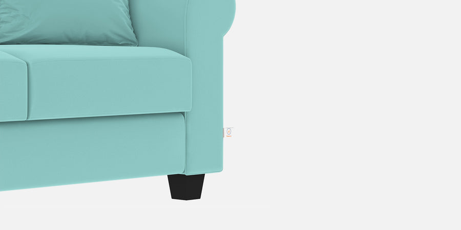Numonk Velvet 2 Seater Sofa In Barmunda Aqua Colour - Febonic Living