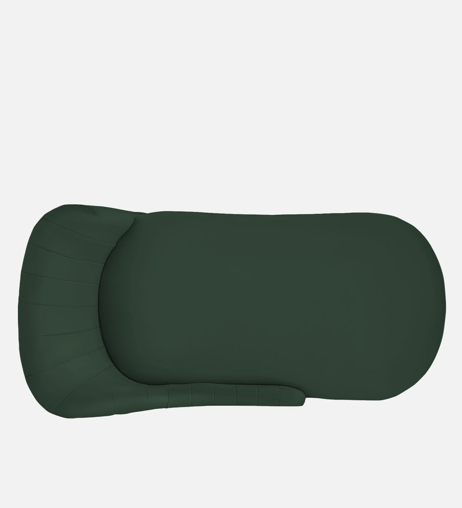 Flora Velvet Rhs Chaise Lounger In Amazon Green Colour - Febonic Living