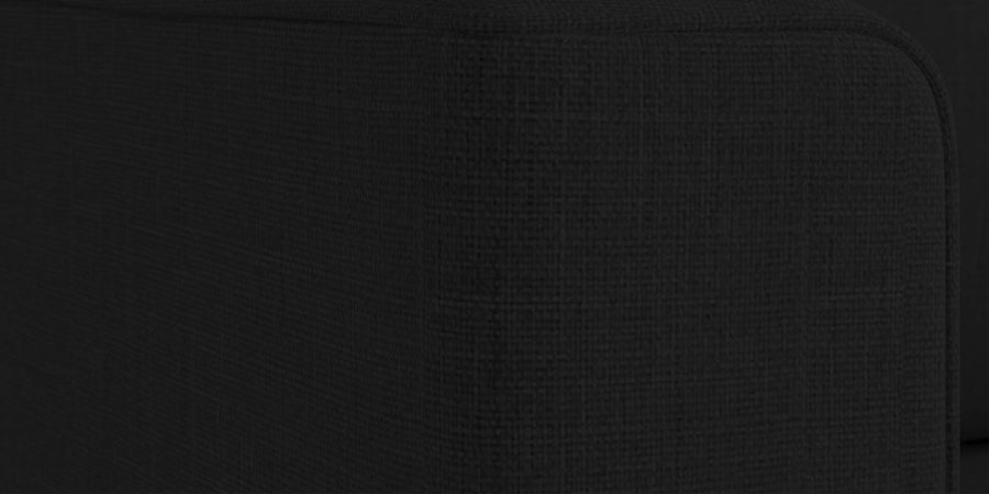 Kenia Fabric 3 Seater Foldable Sofa Cum Bed In Zed Black Colour - Febonic Living