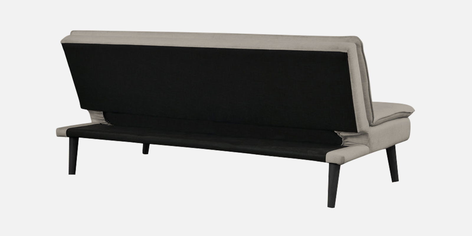 Toner Fabric Convertible Sofa Cum Bed In Ash Grey Colour