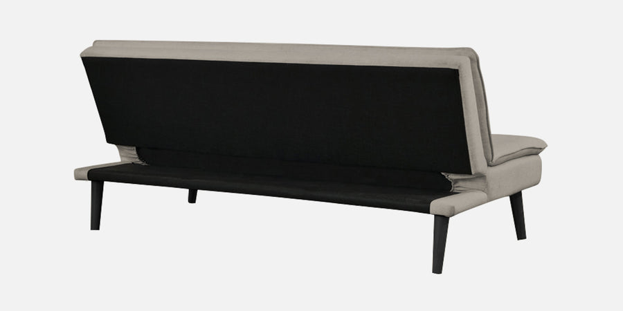 Toner Fabric 3 Seater Convertible Sofa Cum Bed In Ash Grey Colour - Febonic Living