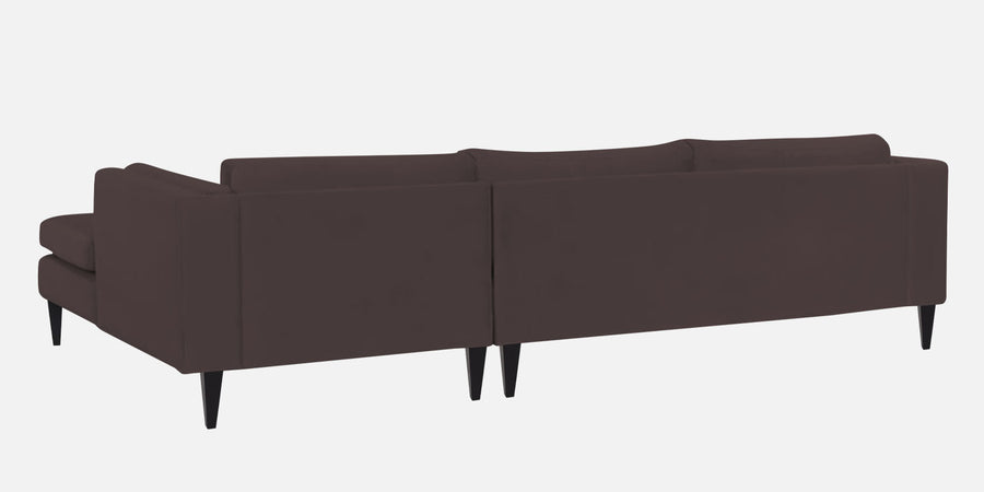 Jasper Velvet Rhs Sectional Sofa 3 Lounger In Mocha Brown Colour - Febonic Living