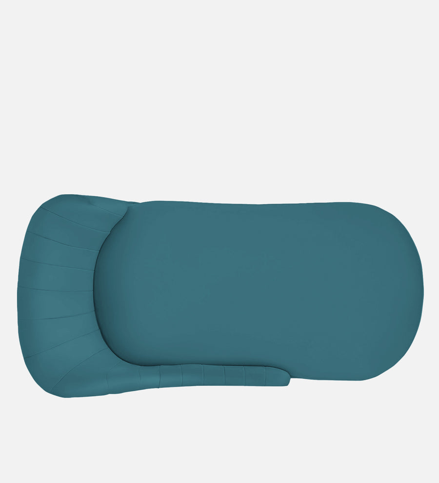 Flora Velvet Rhs Chaise Lounger In Aqua Blue Colour - Febonic Living