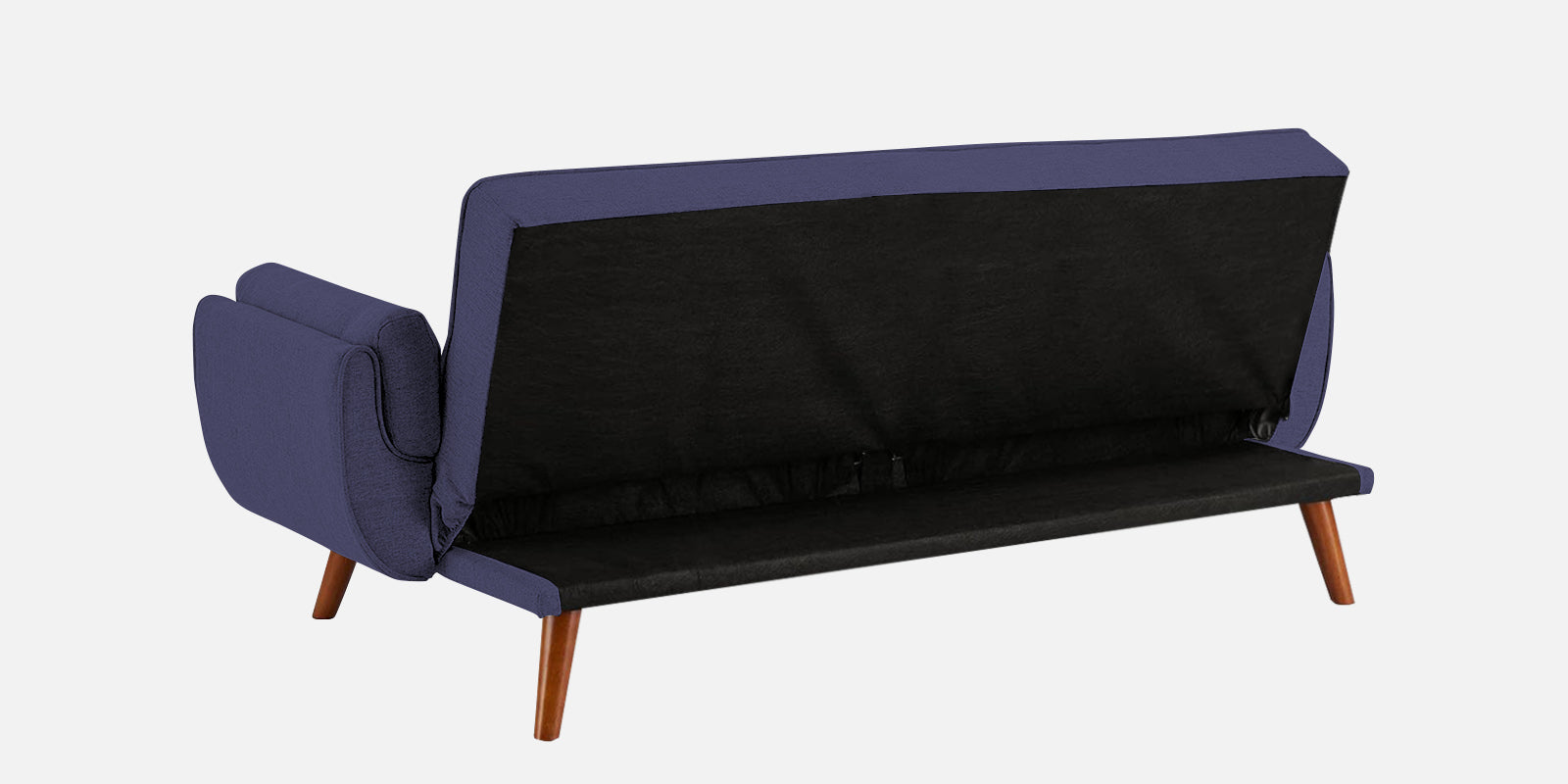 Melano Fabric 3 Seater Convertible Sofa Cum Bed in Slate Blue Colour