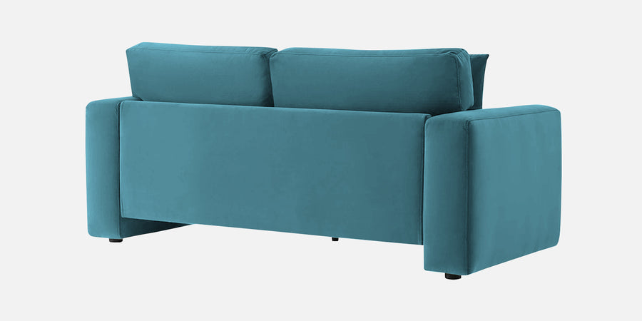 Kosta Velvet 2 Seater Sofa In Aqua Blue Colour - Febonic Living
