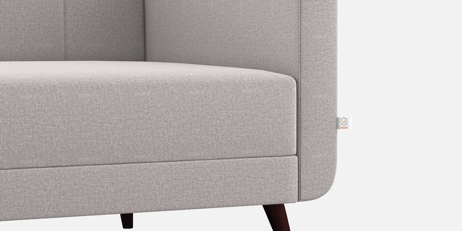 Wiki Velvet 3 Seater Sofa In Pearl Grey Colour - Febonic Living