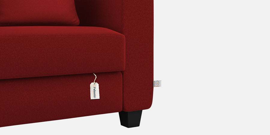 Cosmic Fabric 3 Seater Sofa In Blood Maroon Colour - Febonic Living