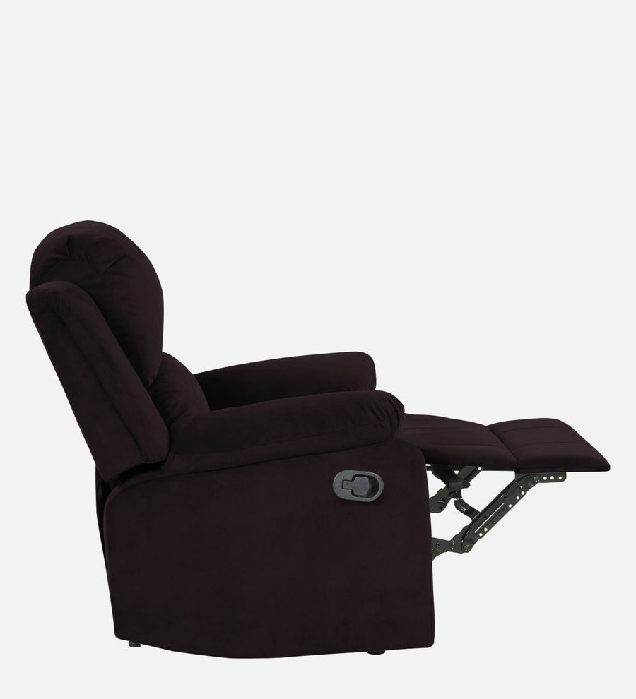 Henry Fabric 1 Seater Motorized Recliner In Cara Brown Colour - Febonic Living