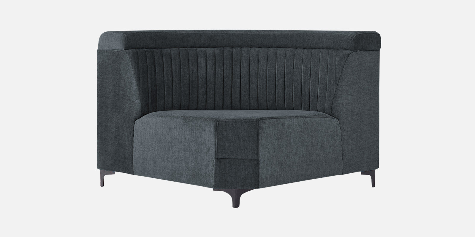 Draco Fabric Corner Sofa in Duby Grey Colour