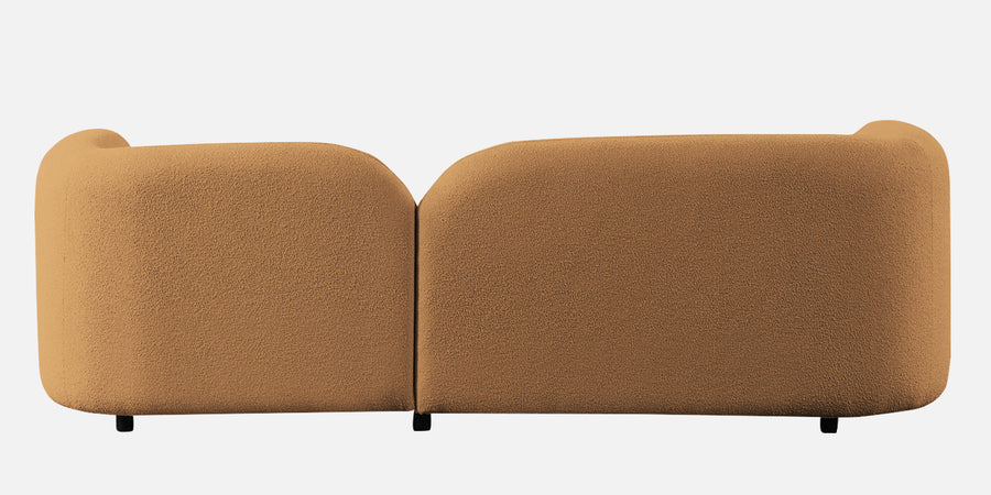 Corny Boucle Fabric 3 Seater Sofa In Daisy Yellow Colour - Febonic Living