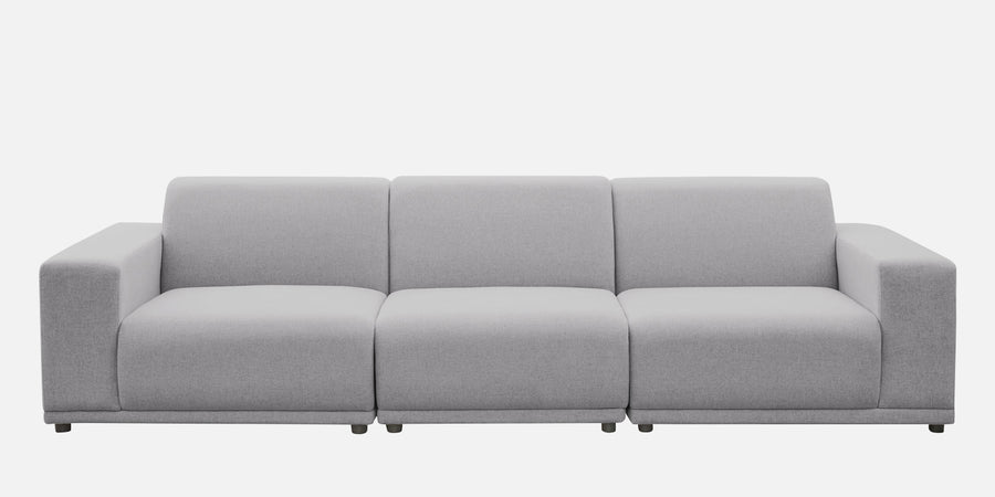 Adam Fabric Rhs Sectional Sofa 3 Ottoman Lounger In Lit Grey Colour - Febonic Living