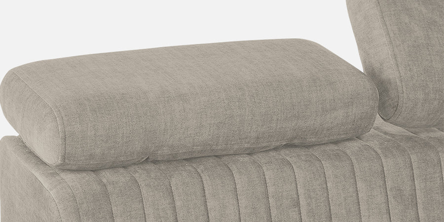 Draco Fabric 3 Seater Sofa In Ash Grey Colour - Febonic Living