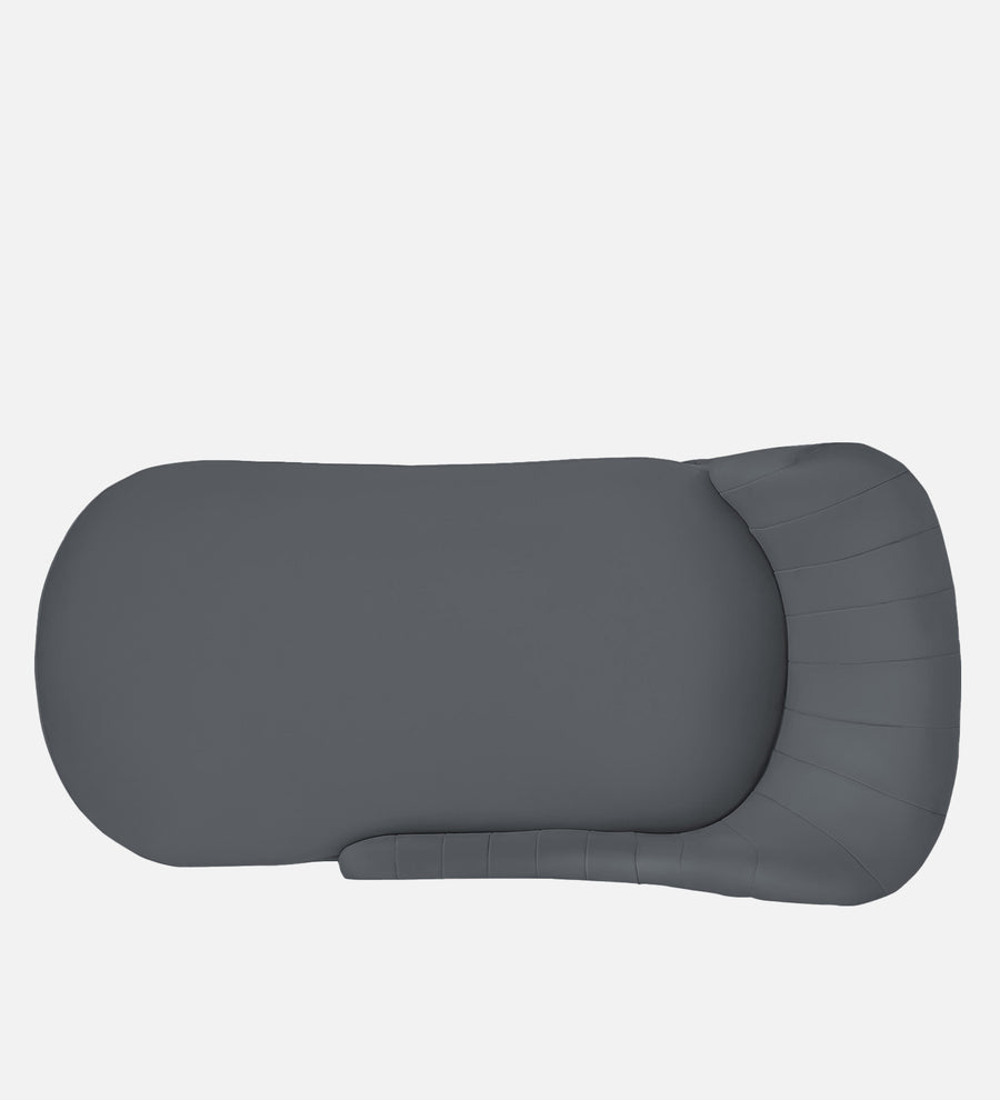 Flora Velvet Lhs Chaise Lounger In Pubble Grey Colour - Febonic Living