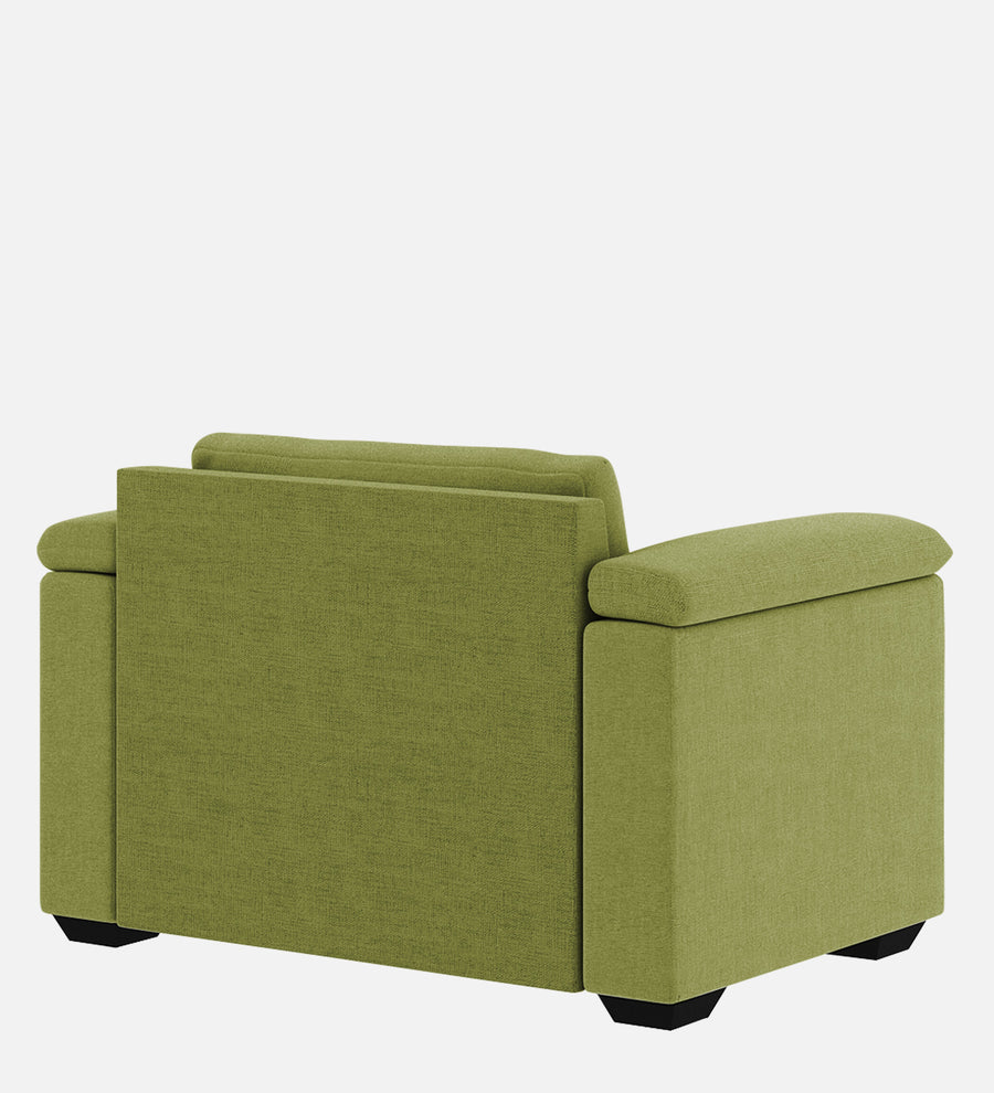 Andres Fabric 1 Seater Sofa In Lime Green Colour - Febonic Living
