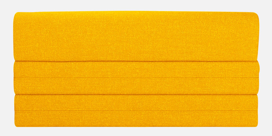 Fleepy Fabric 2 Seater Foldable Sofa Cum Bed In Bold Yellow Colour - Febonic Living
