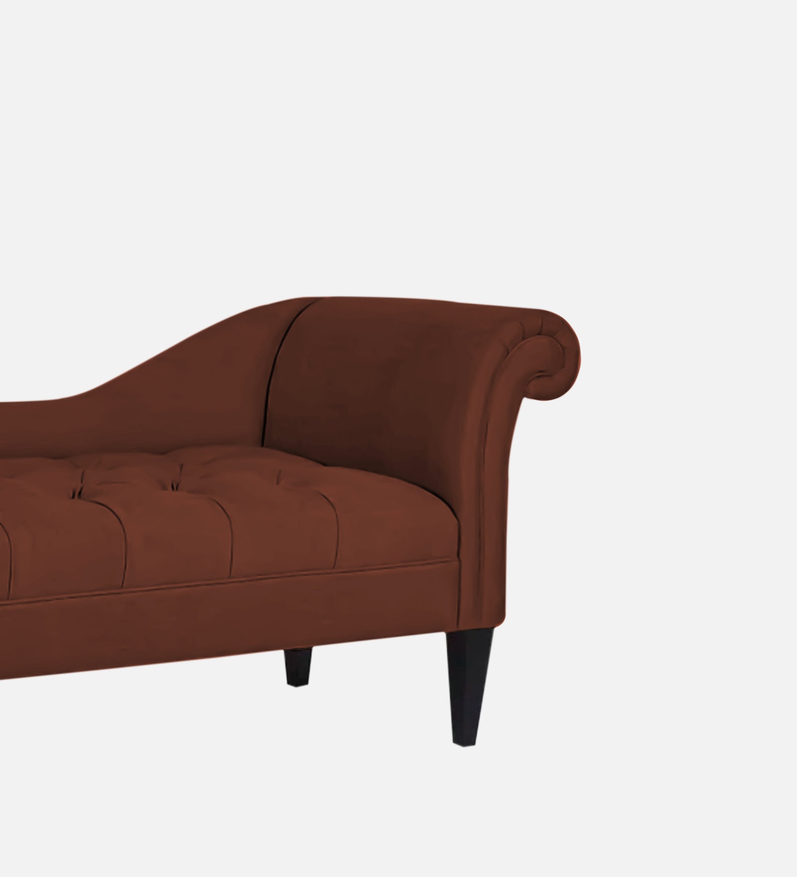 Adria Fabric LHS Chaise Lounger in Coffee Brown Colour