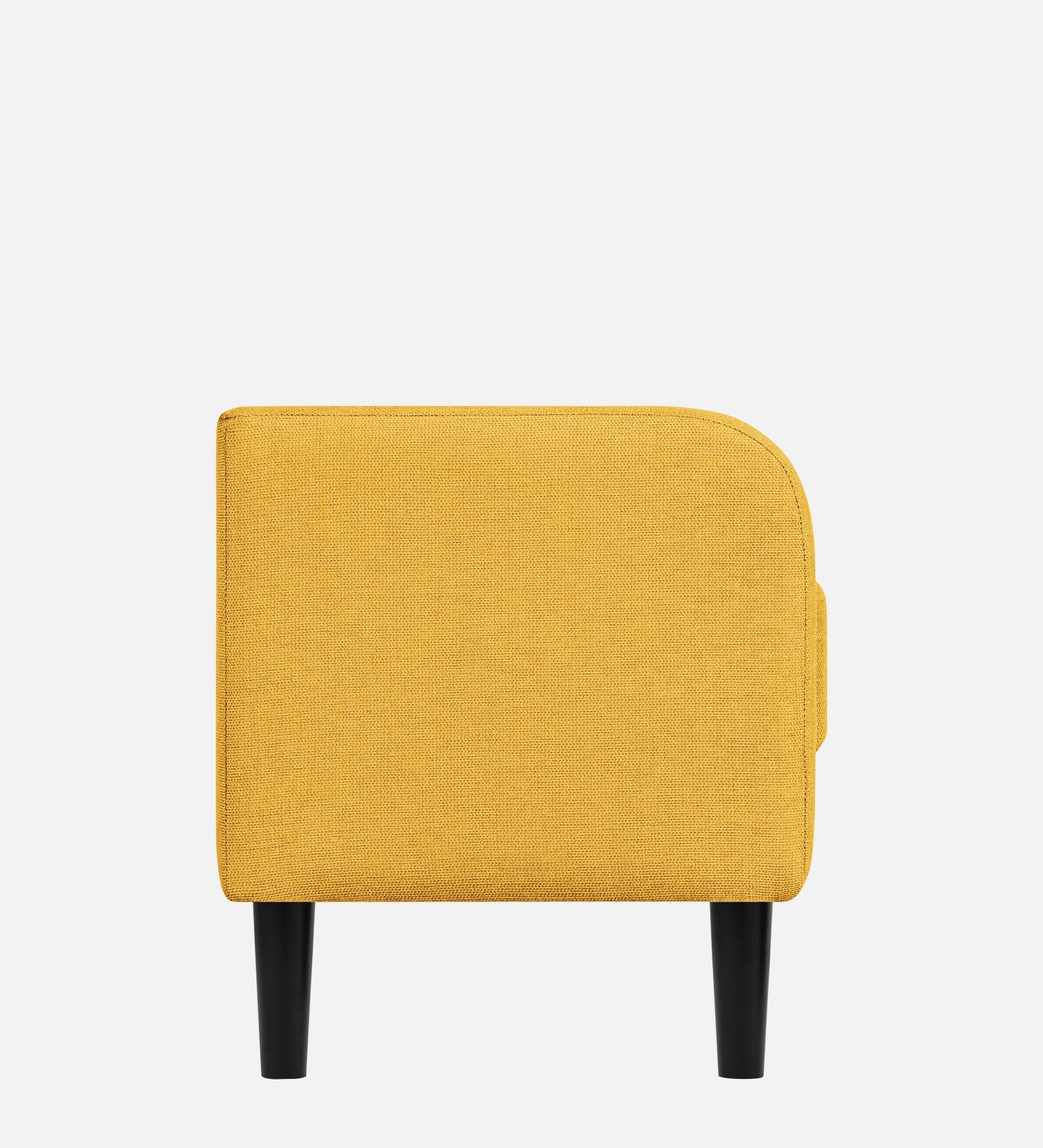 Maya Fabric Bench In Bold Yellow Colour