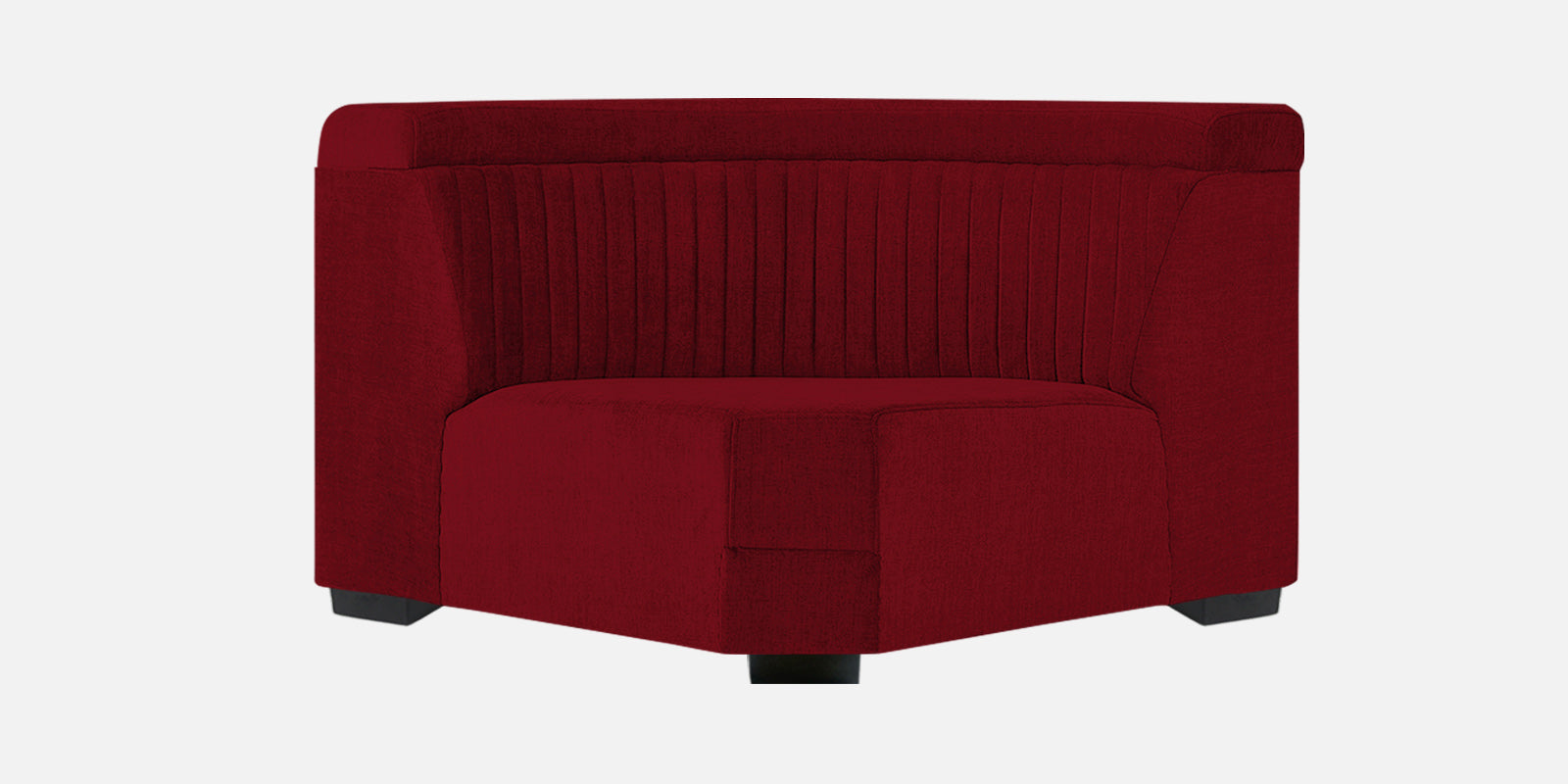 Draco Fabric 6 Seater Corner Sofa In Ruby Red Colour