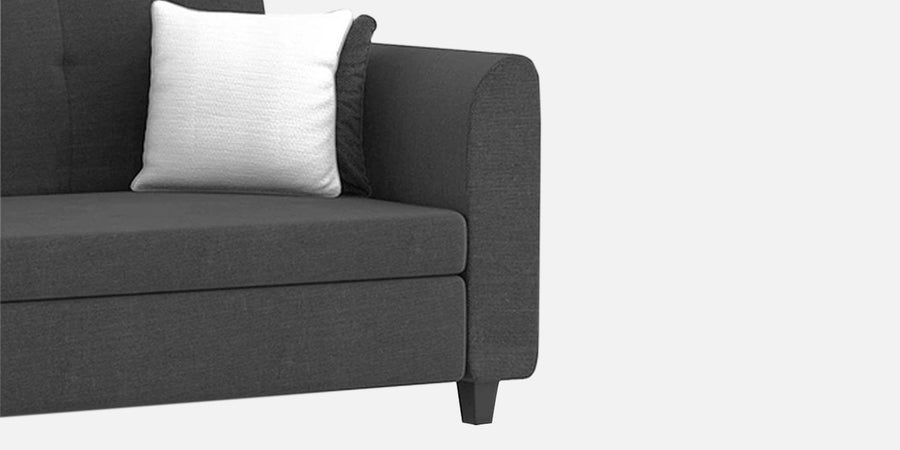 Denmark Fabric 3 Seater Sofa In Charcoal Grey Colour - Febonic Living