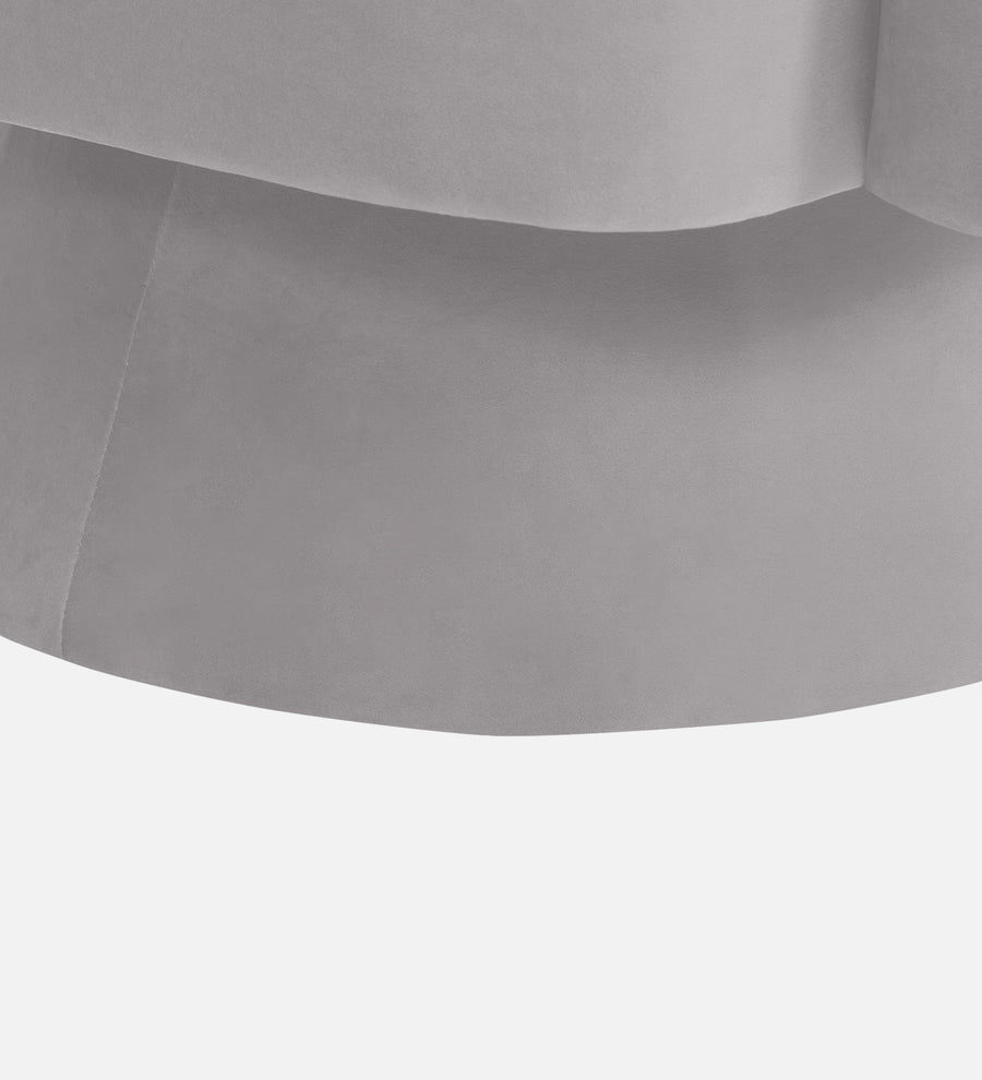 Pendra Velvet Swivel Chair In Concrete Grey Colour - Febonic Living