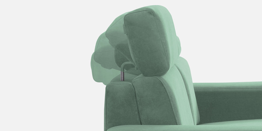 Hiro Fabric 2 Seater Sofa In Mist Blue Colour - Febonic Living