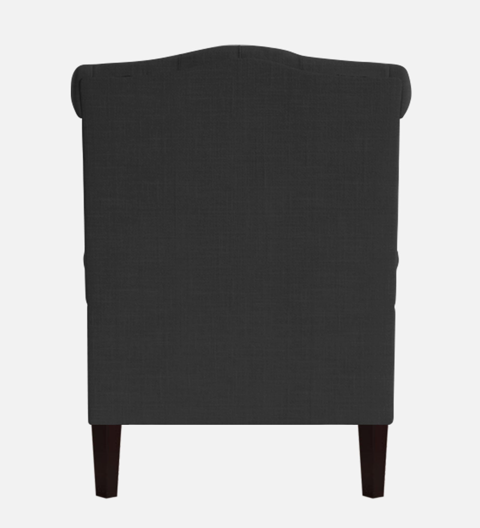 Nottage Fabric Wing Chair in Charcoal Grey Colour