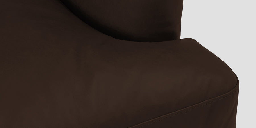 Sterio Leatherette 2 Seater Sofa In Carob Brown Colour - Febonic Living