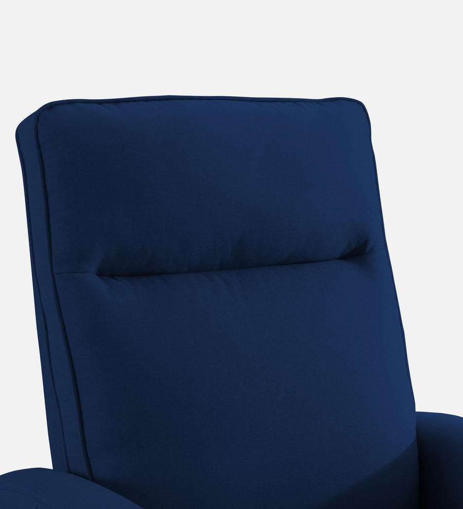 Logan Fabric 1 Seater Motorized Recliner In Royal Blue Colour - Febonic Living