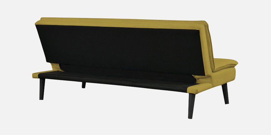 Toner Fabric 3 Seater Convertible Sofa Cum Bed In Parrot Green Colour - Febonic Living