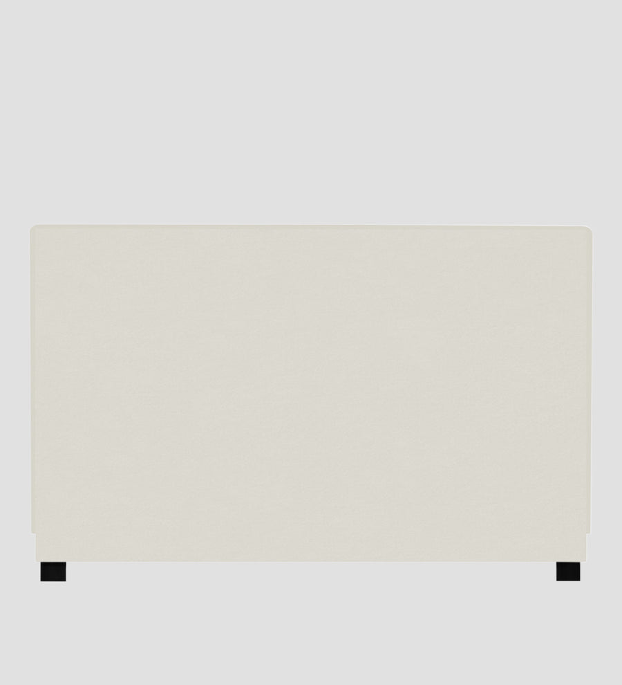 Asyra Velvet Upholstered King Size Bed In Warm White Colour With Box Storage - Febonic Living