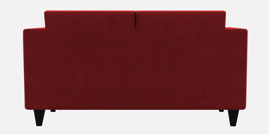 Nipul Fabric 2 Seater Sofa In Blood Maroon Colour - Febonic Living