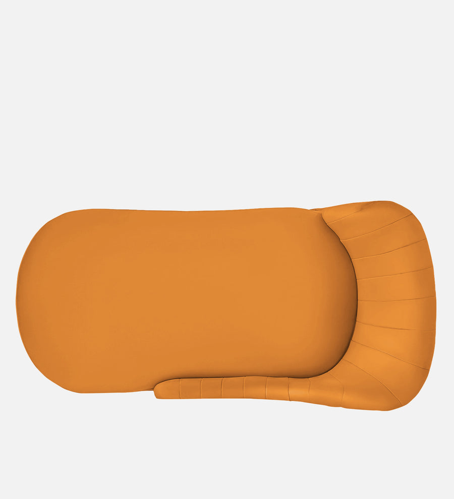 Flora Velvet Lhs Chaise Lounger In Tangerine Orange Colour - Febonic Living