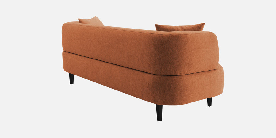 Carson Fabric 3 Seater Sofa In Safforn Orange Colour - Febonic Living