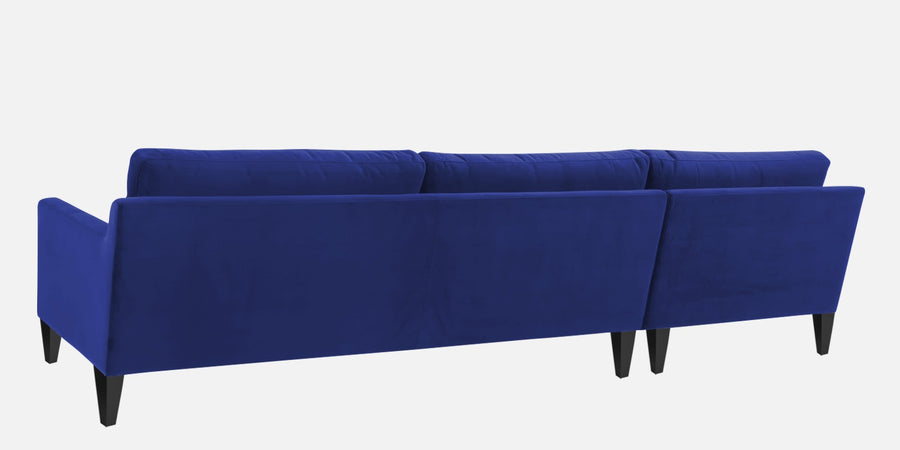 Jones Velvet Rhs Sectional Sofa 3 Lounger In Imperial Blue Colour - Febonic Living